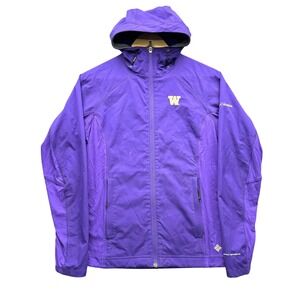 Columbia Sportswear Jacket Women's S Purple Full Zip Hooded Washington Huskies